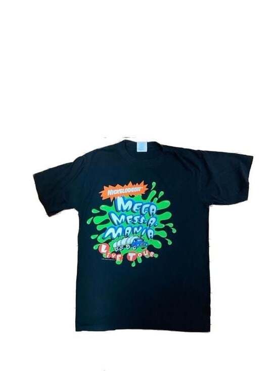 Nickelodeon Other - Vintage 1995 Nickelodeon Mega Mess-A-Mania Live Tour T-Shirt Black Size Medium
